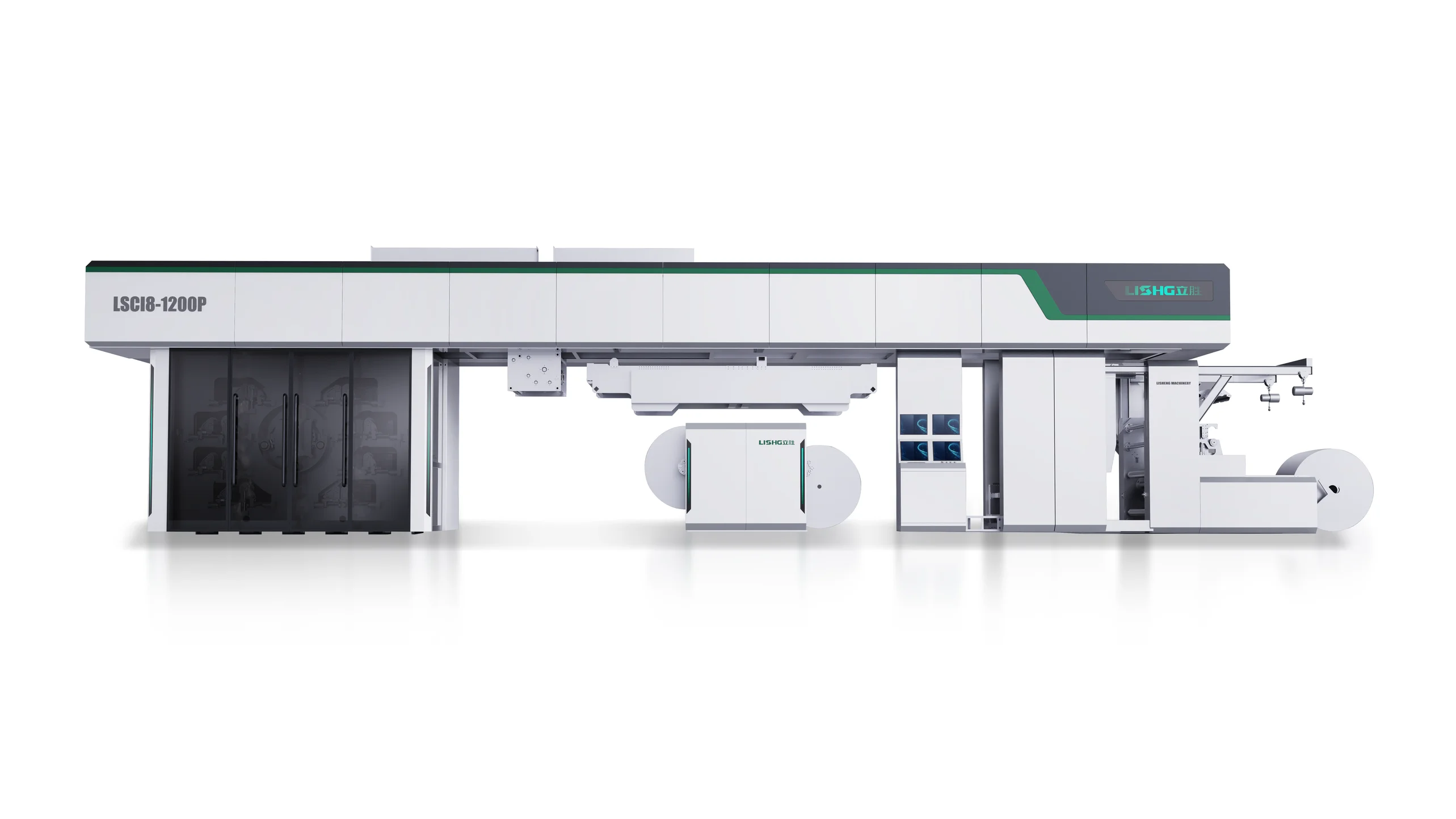 LISHG Master Series 8 Color Full Servo Gearless CI Flexographic Printing Machine for Paper Packaging