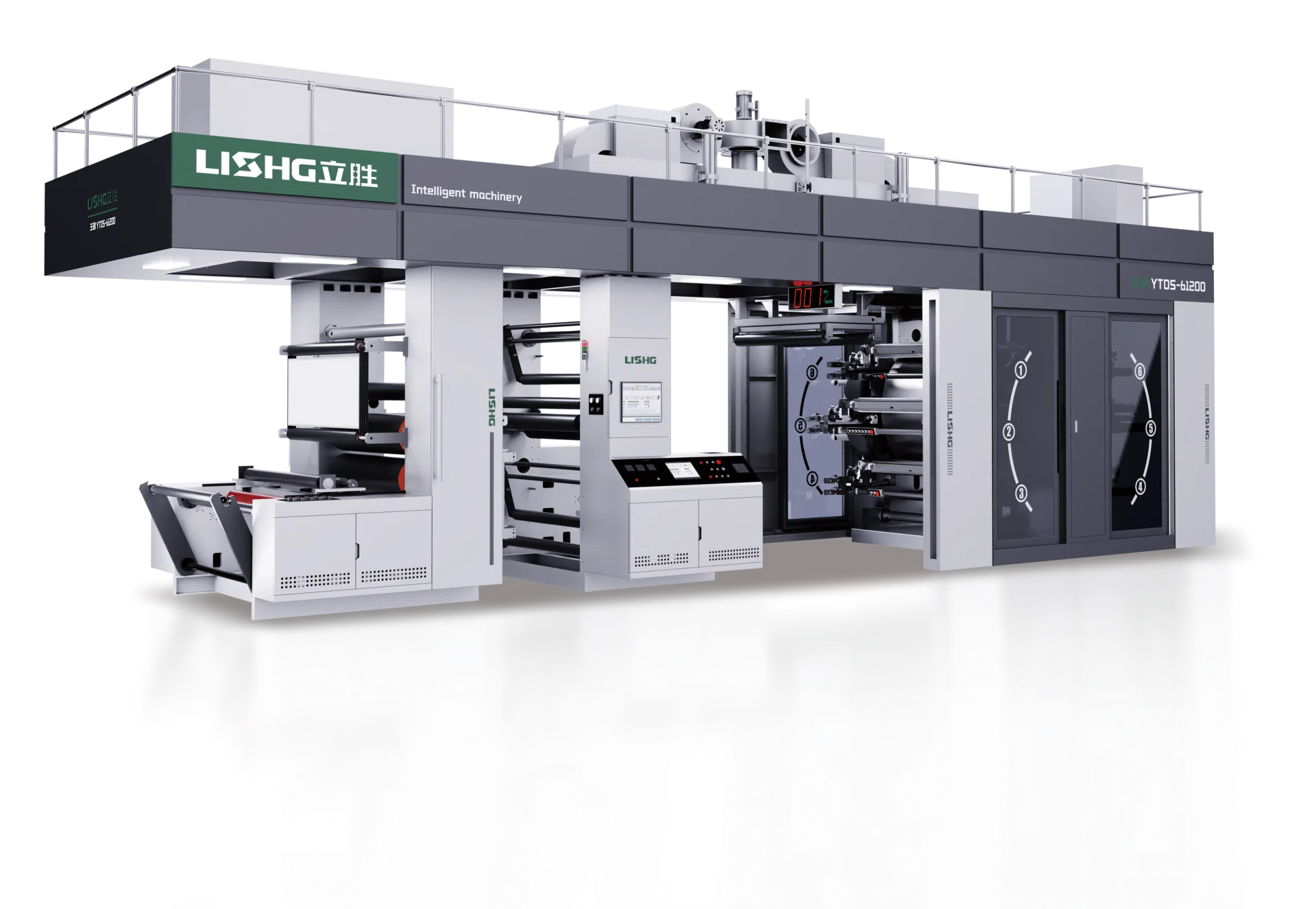 King Series 6 Color Full Servo Gearless CI Flexographic Printing Machine for Flexible Films Thumbnail - LISHG