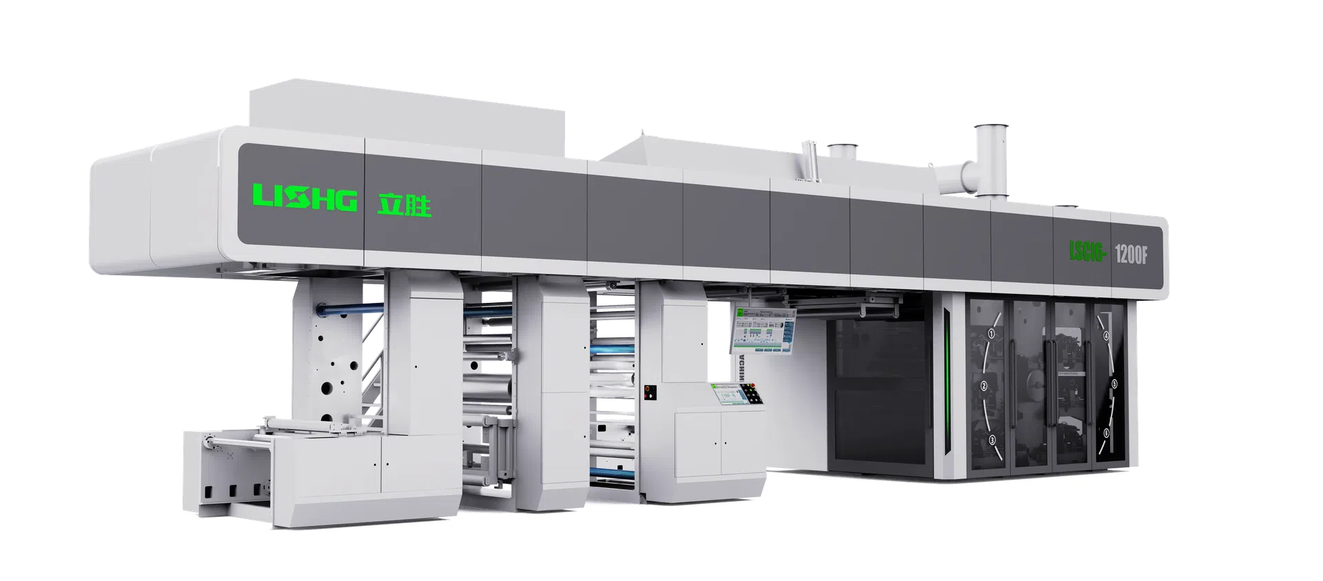 Master Series 6 Color Full Servo Gearless CI Flexographic Printing Machine for Flexible Packaging Thumbnail - LISHG