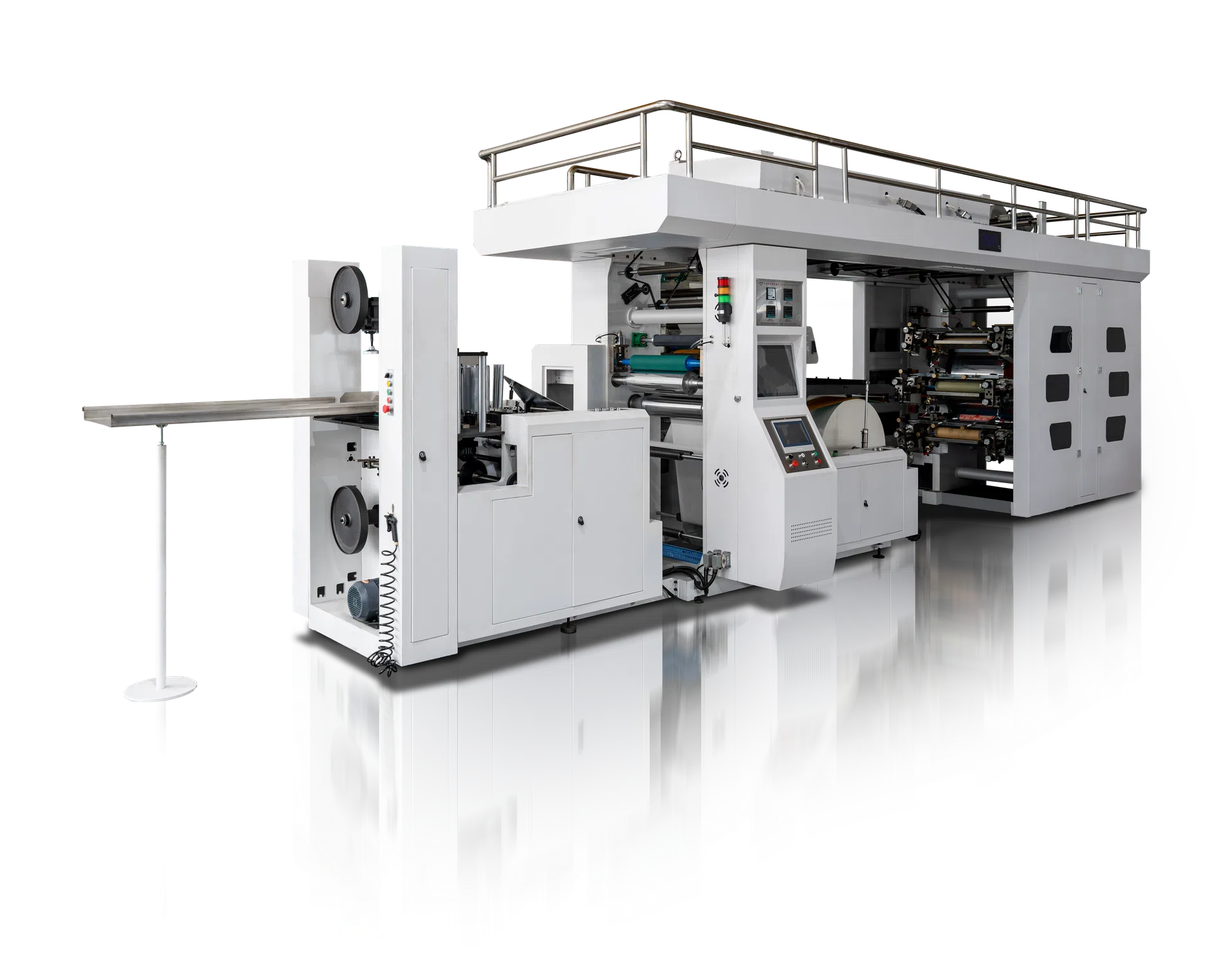 MIX Series 6 Color CI Flexographic Paper Napkin Making Machine | Printing, Embossing, Folding & Cutting